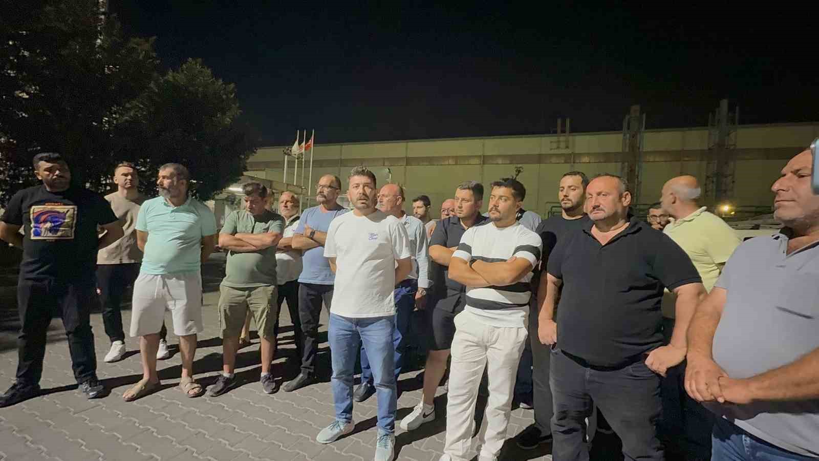 Gemlik’te liman sahasında iş durdu