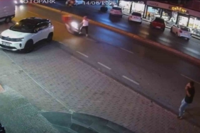 Motosikletli vatandaşa çarptı