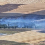Kırklareli’nde alan yangını nedeniyle otoyollar ulaşıma kapandı