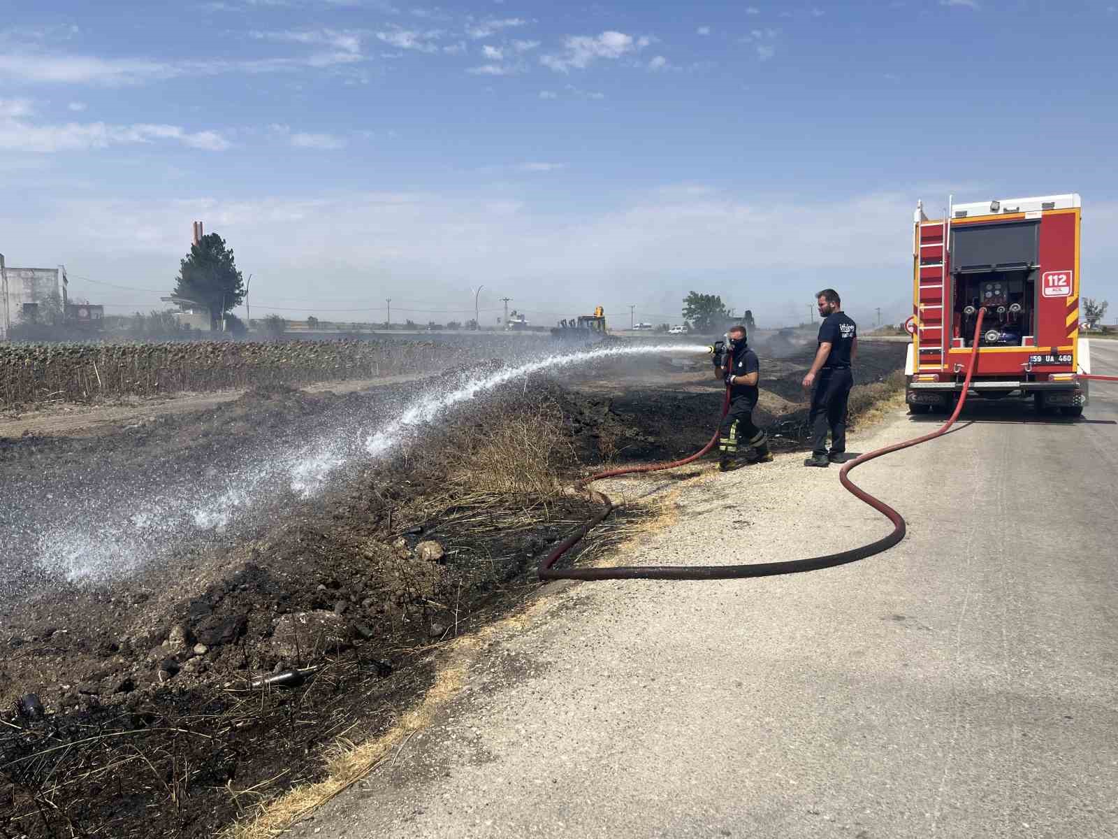 Tekirdağ’da çıkan yangın korkuttu