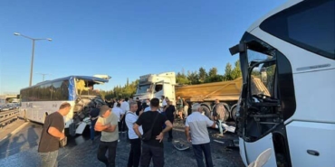 TEM Otoyolu’nda feci kaza: 1 ölü, 16 yaralı