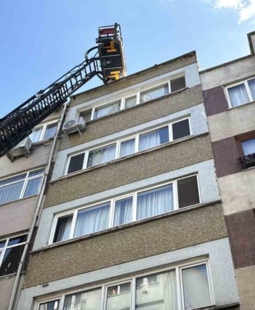 Şişli’de restoran bacasında çıkan yangın paniğe neden oldu