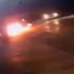 Seyir halindeki otomobil alevlere teslim oldu: O anlar kamerada