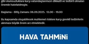 Sakarya’da kuvvetli sağanak yağış uyarısı