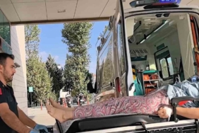 Hayvan çiftliğinde yangın çıktı: 1 kişi hastaneye kaldırıldı