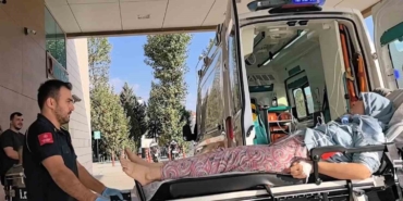 Hayvan çiftliğinde yangın çıktı: 1 kişi hastaneye kaldırıldı