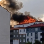 Tekirdağ’da çatı katında yangın