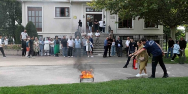 İtfaiyeden yangın anında doğru müdahale eğitimi