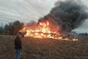 Bağ evi alev topuna döndü, dakikalar içinde kül oldu