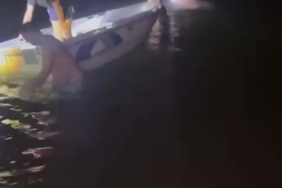 Batan balıkçı teknesindeki 3 kişiyi trafik polisi kurtardı