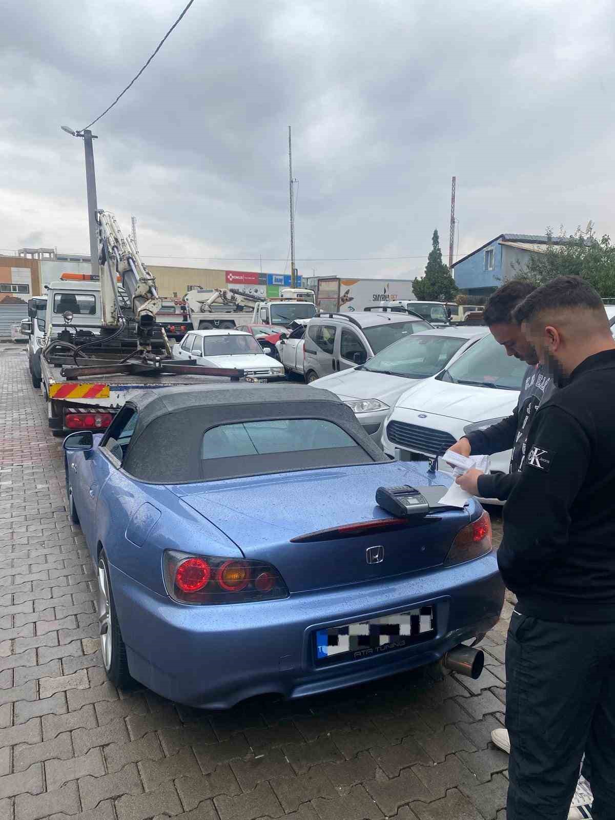 Drift atan sürücüye 50 bin TL ceza