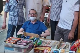Engelli satıcının zararını, Başkan Taban karşıladı