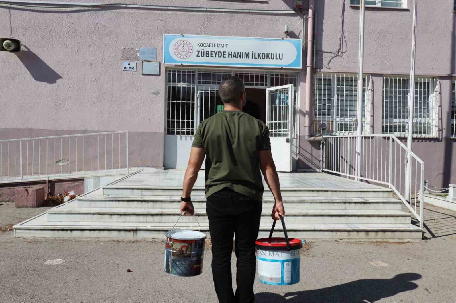 Okullara son 5 yılda 547 bin litre boya desteği