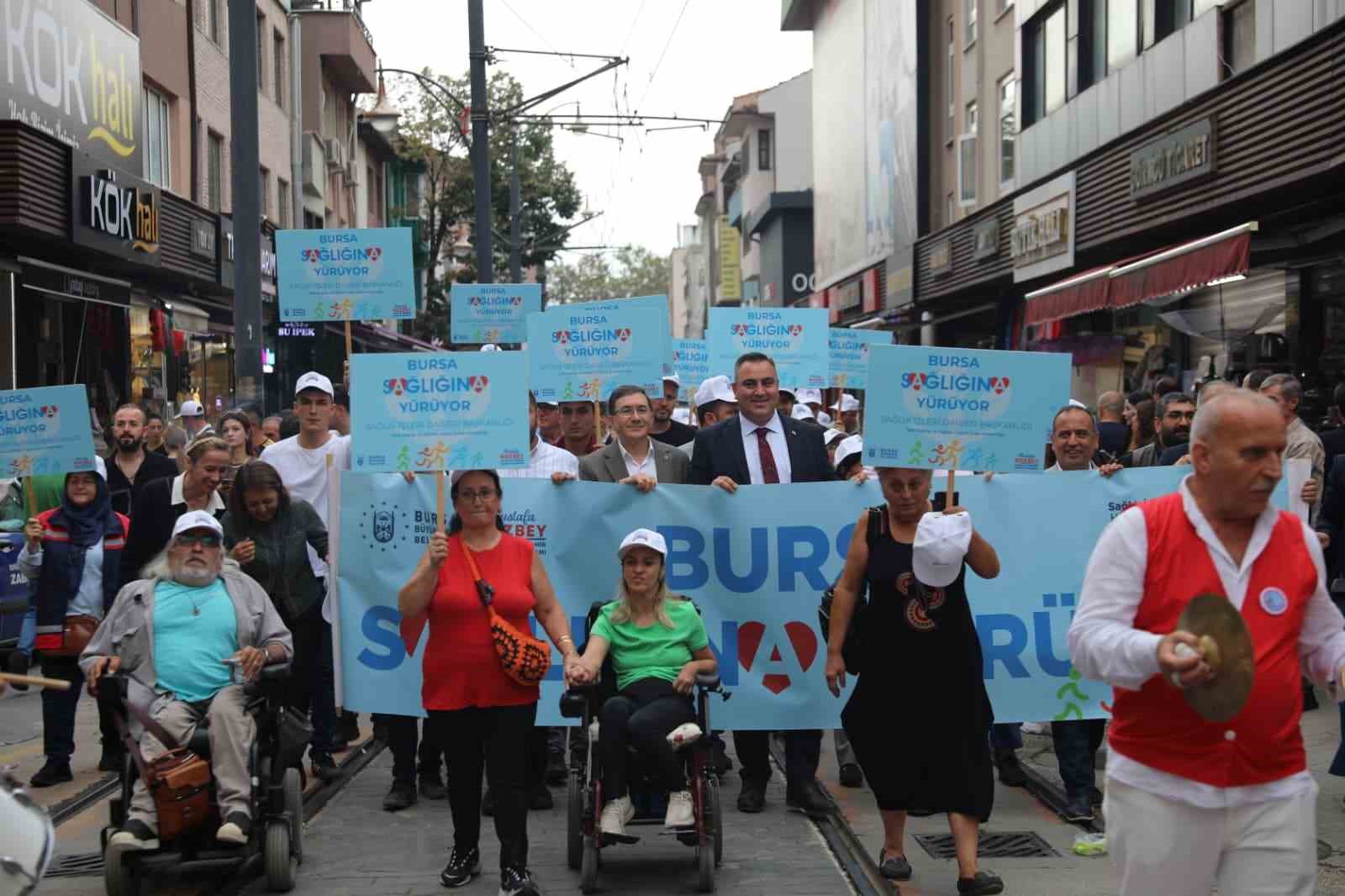 Bursalılar sağlık için yürüdü