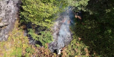 Orman yangınının 2’nci gününde de soğutma çalışmaları sürüyor