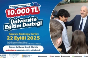Gebze’de üniversite eğitim desteği 10 bin TL’ye çıkarıldı