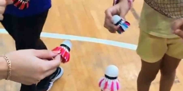 Bilecik’te badminton kursu renkli anahtarlıklarla sona erdi