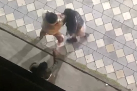 Kadınların saç başa birbirine girdiği kavgası kameraya yansıdı