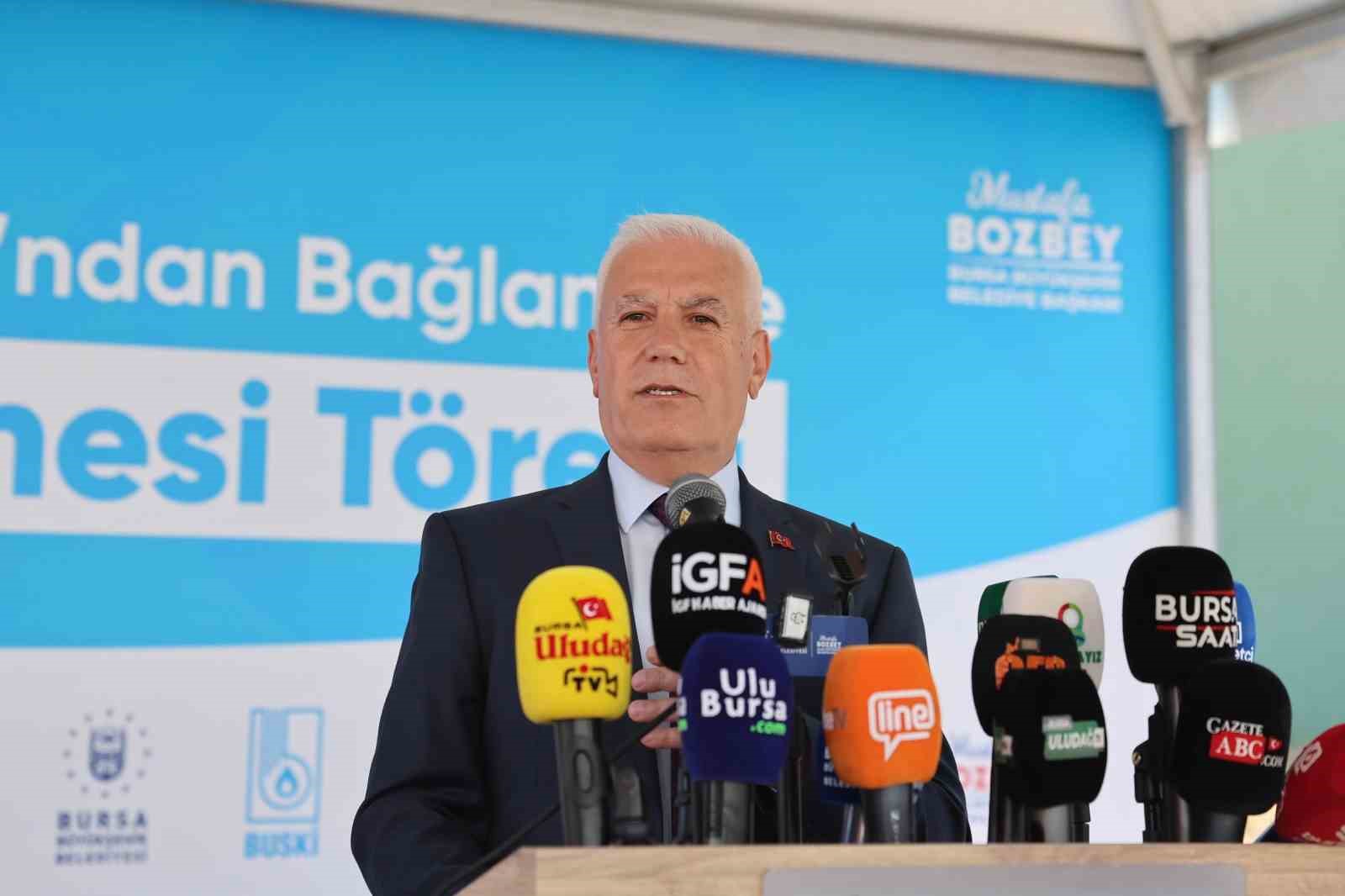 Bursa’ya can suyu olacak vana açıldı!