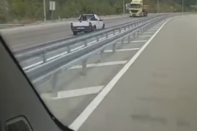 Kilometrelerce yolu ters şeritten gitti