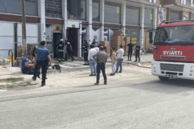 Tekstil atölyesinde çıkan yangın binaya yayılmadan kontrol altına alındı