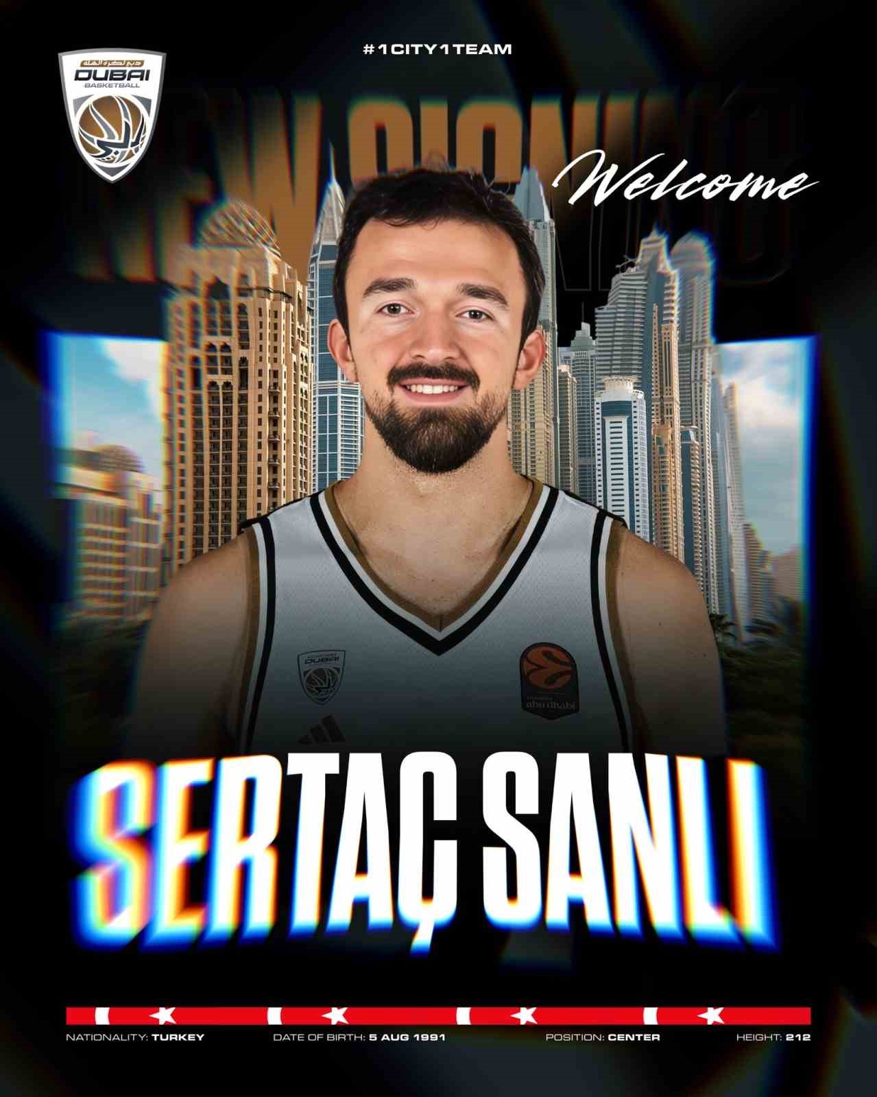 Sertaç Şanlı, Dubai Basketbol’a transfer oldu