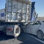 Emniyet kemeri sayesinde kazadan sağ salim kurtuldu