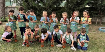 Doğa sevgisi minik kalplerde filizleniyor