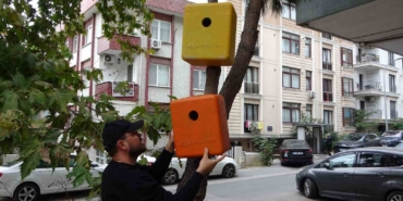 Eski dron çantaları kuş yuvasına dönüştü