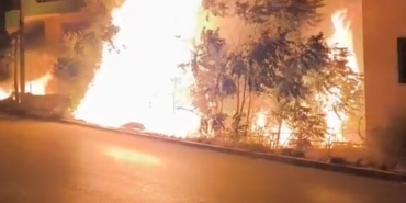 Bursa’da alev alan ağaçlar villaları böyle tehdit etti