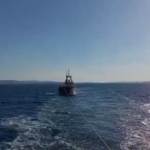 Çanakkale Boğazı’nda makina arızası yapan kuru yük gemisi yedeklenerek çekildi