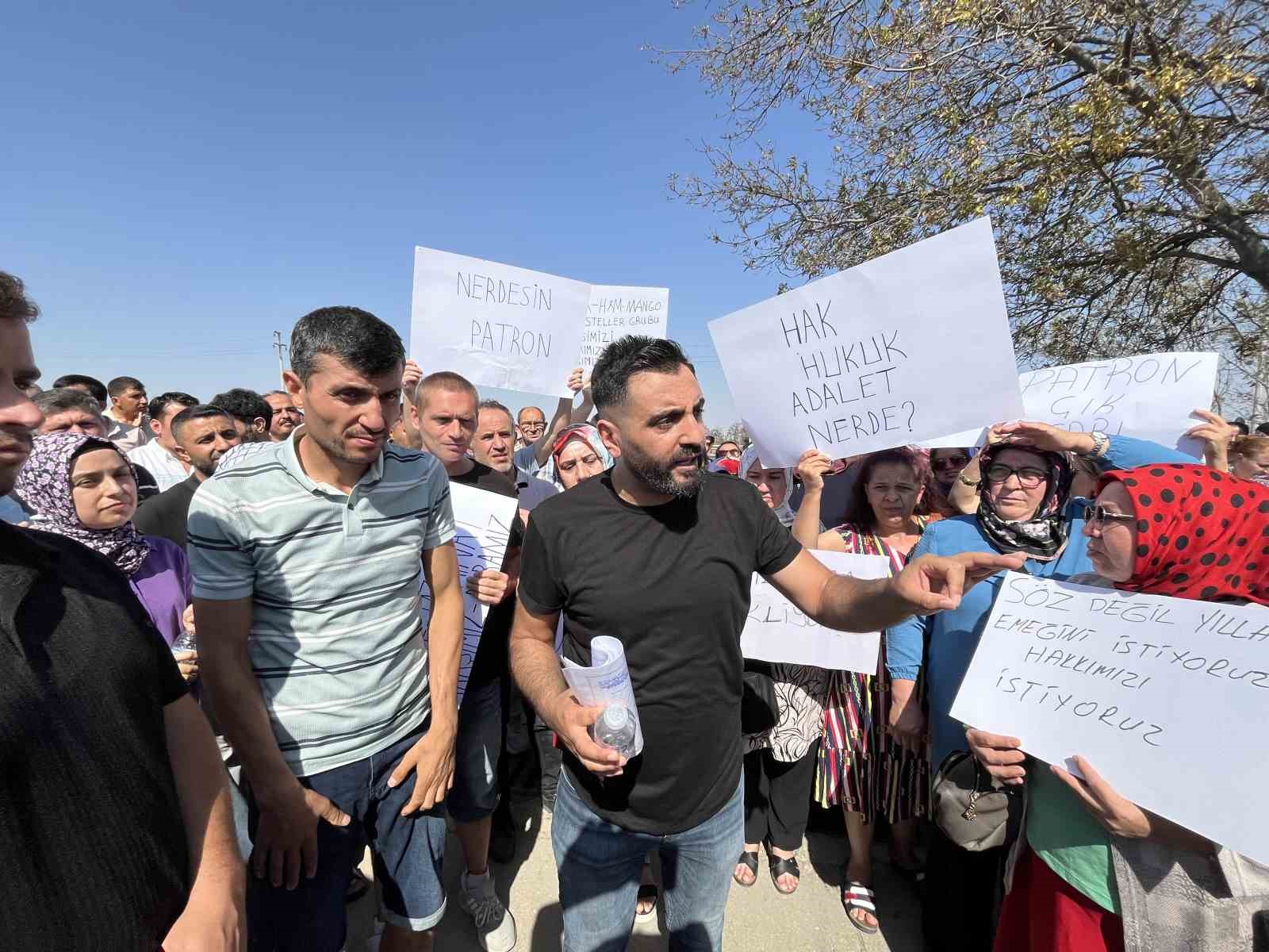 Tekirdağ’da mağdur işçiler fabrika kapısına dayandı