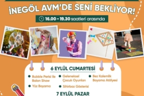 İnegöl AVM’de Eylül ayında okula dönüş şenliği ve atölye programı