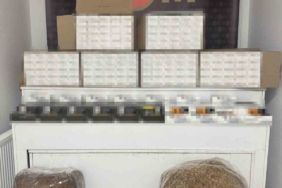 Bandrolsüz 75 bin dal boş makaron ele geçirildi