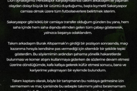 Kadro dışı kalan Caner Erkin’den açıklama