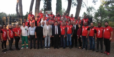 Motosikletli kortej herkesi coşturdu