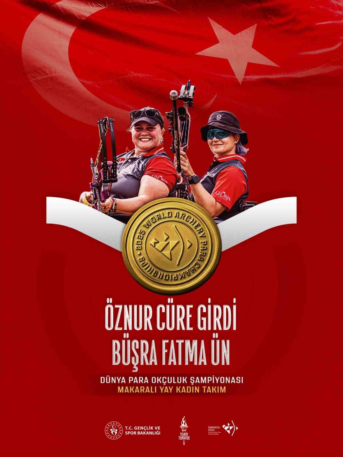 Okçulukta Makaralı Yay Kadın Takımı dünya şampiyonu