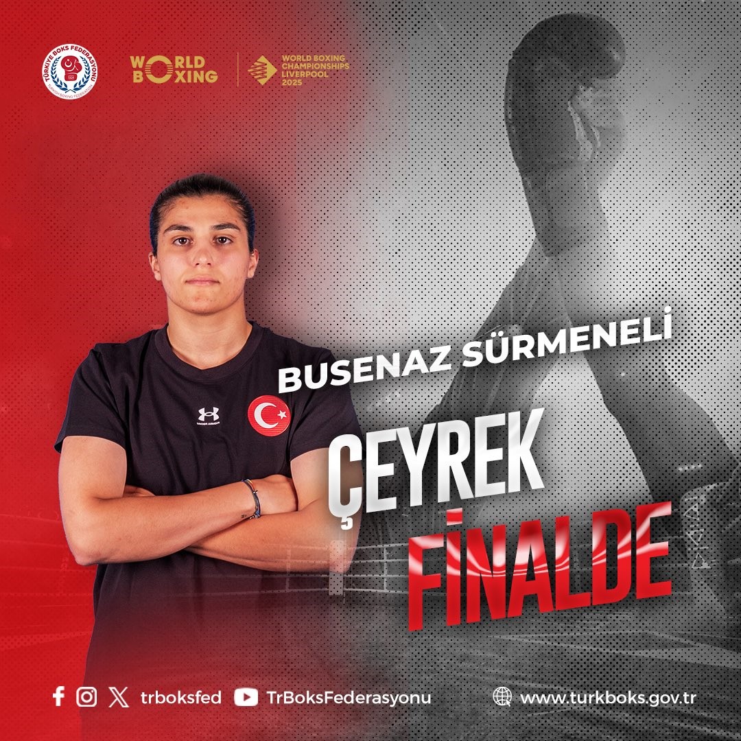Busenaz Sürmeneli, Dünya Boks Şampiyonası’nda çeyrek finalde