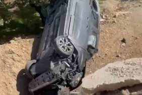 Kamyonetiyle tarlaya böyle uçu