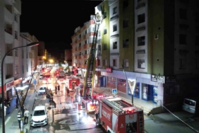 Tekstil atölyesinde yangın paniği