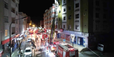 Tekstil atölyesinde yangın paniği