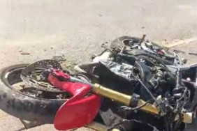 Tamir ettiği motosikletle test sürüşü sırasında kaza yaptı