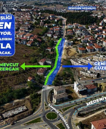 Sakarya Büyükşehir’den Serdivan’ın trafik yükünü hafifletecek hamle