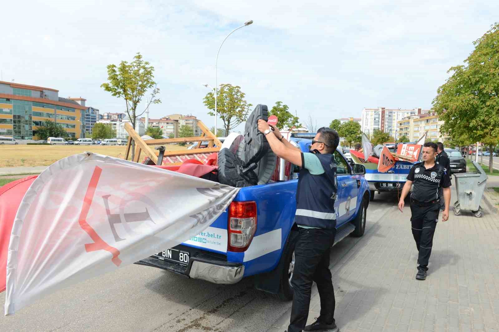 Altınşehir ve 23 Nisan’da kaldırım işgallerine karşı kapsamlı denetim