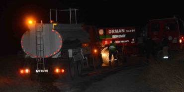 Cunda Adası’nda korkutan makilik yangını