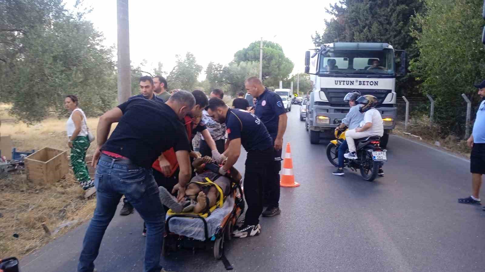 Edremit’te trafik kazası: 1 yaralı