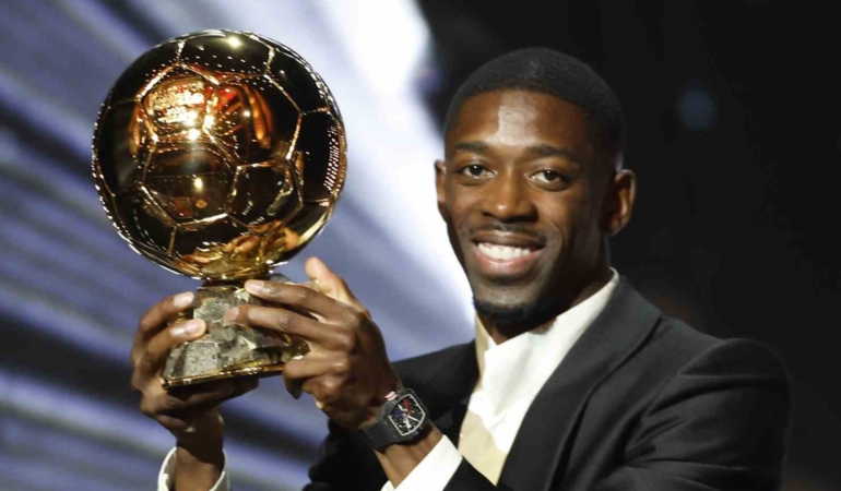 Altın top ödülünü Dembele kazandı