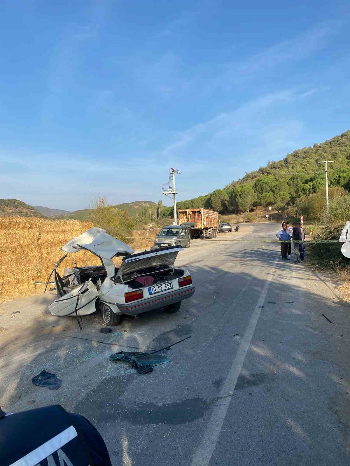 Bigadiç’te trafik kazası; 1 ölü