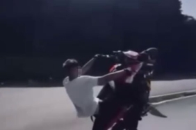 Akrobatik hareketler pahalıya patladı: 73 bin lira ceza kesildi, motosikleti bağlandı