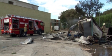 Tüp bomba gibi patladı, çay ocağı alevlere teslim oldu